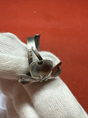 925 Sterling Silver Vintage Dogwood Flower Handmade Adjustable Ring