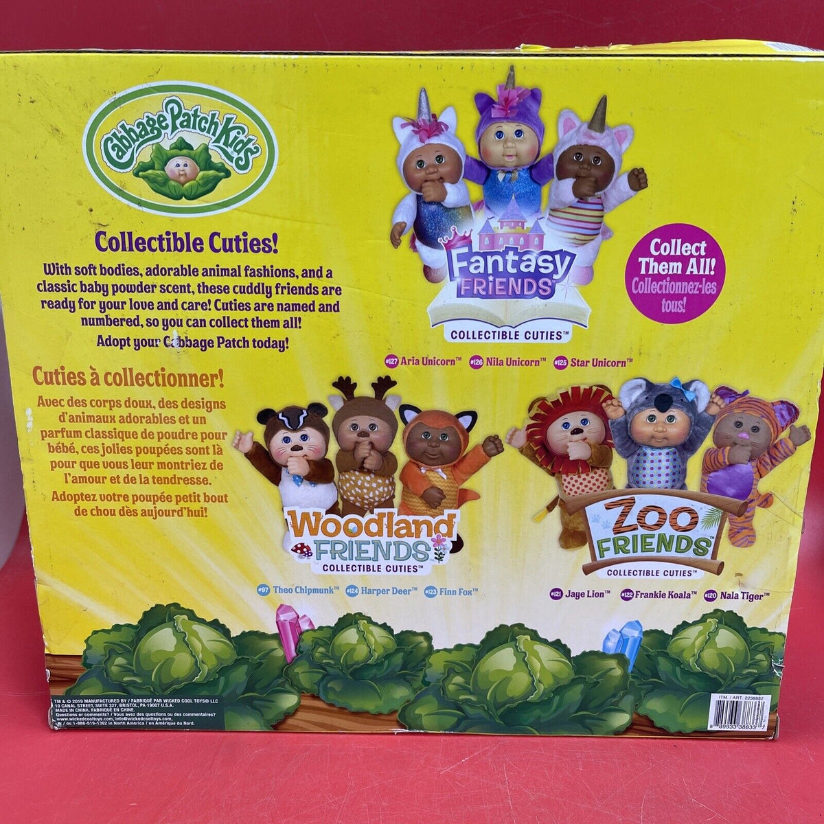 Cabbage Patch Kids Collectible Cuties Zoo Friends 3 Pack