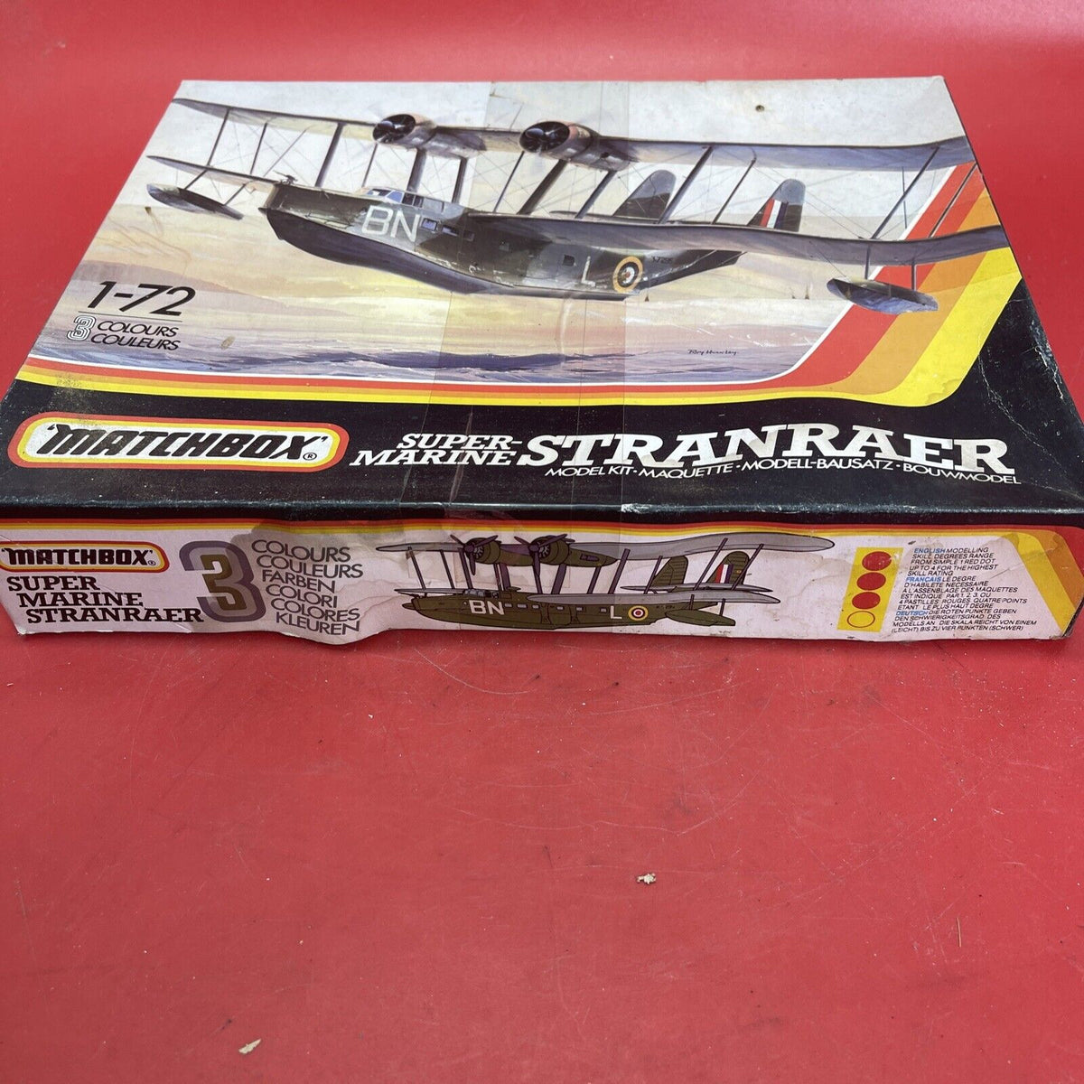 Matchbox Super Marine Stranraer Model Airplane Kit Vintage 1983