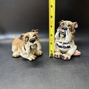 Bulldog Figurine with Spike Collar 4.5"/ Set Of 2