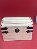 3 Wood Box ,Decorative Piece for Storage Display ,Front Hinge and Side Handles