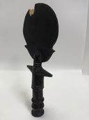 Vintage African Hand Carved Woman Statue.  Possibly Ghanaian.
