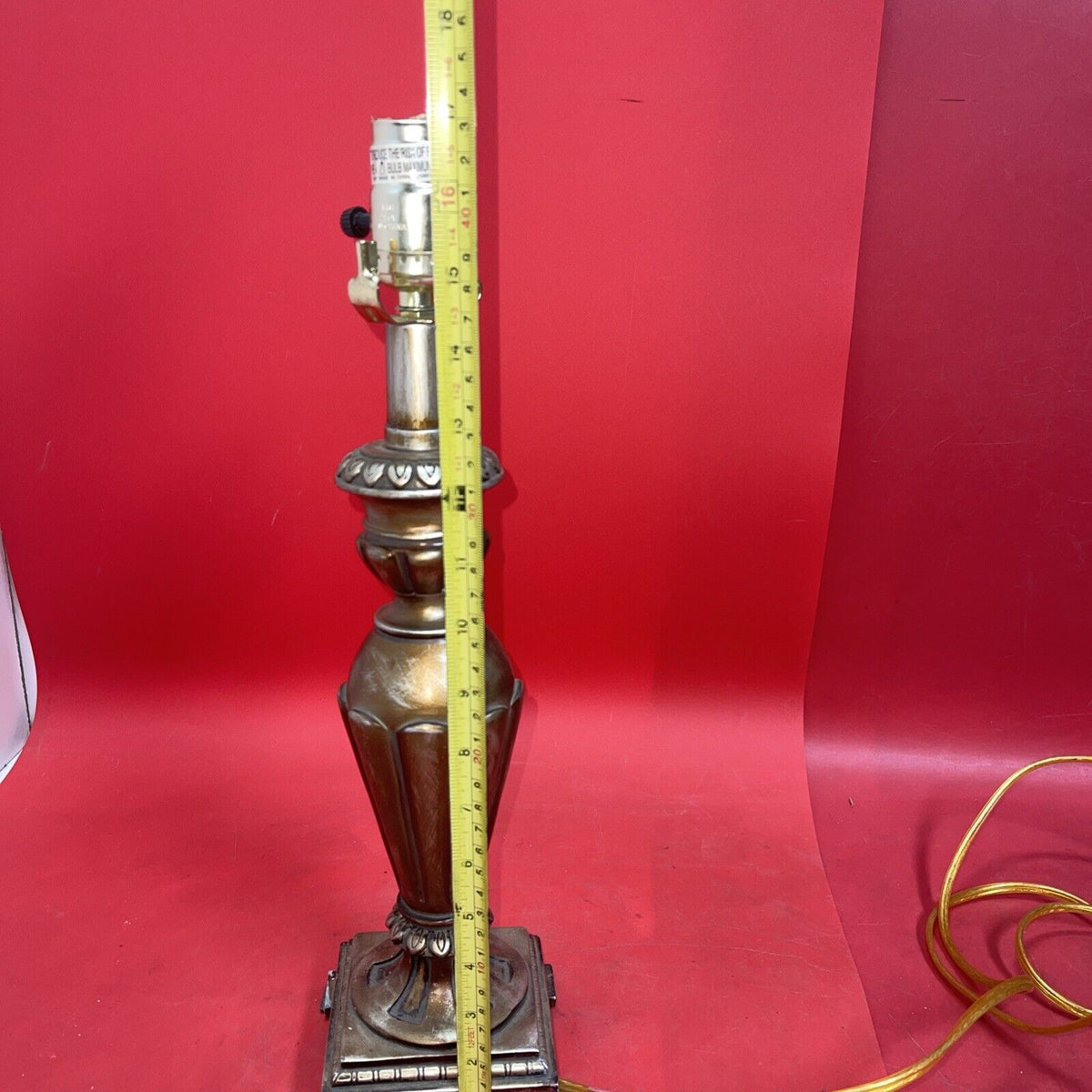 Decorative Metal Table Lamp 17" Tall