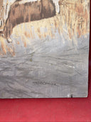 Vintage Deer Painting Print Picture On Fredrix Artist Series Canvas Signed 1988
