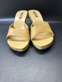Splash Platform Chunky Wood Heel Sandals Size 8.5