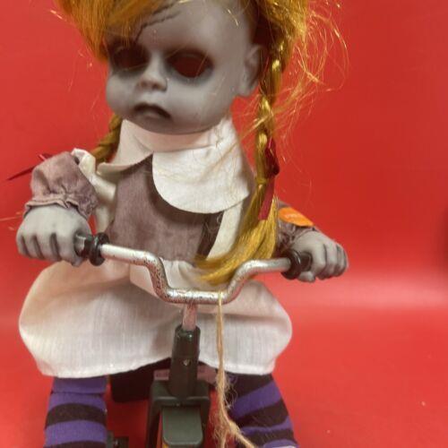 ANIMATED 12” Tri-Cycle RED HEAD GIRL FIGURE "ALL I WANT TO DO IS PLAY WITH YOU"