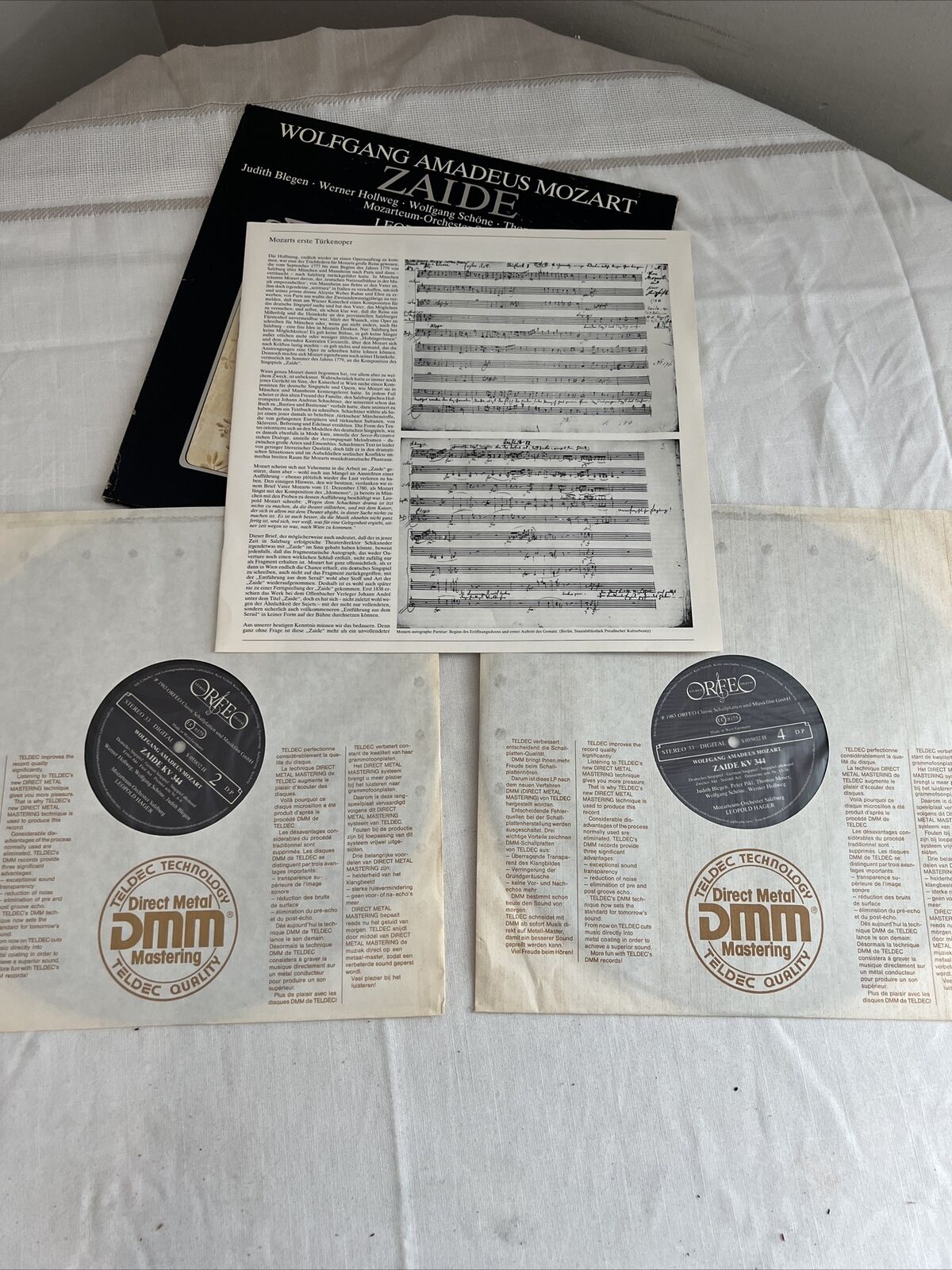 Vintage WOLFGANZ AMADEUS MOZART - Zaide -