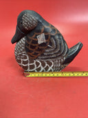 James Hadden Malard Duck Wood Hand Carved And Painted Figurine