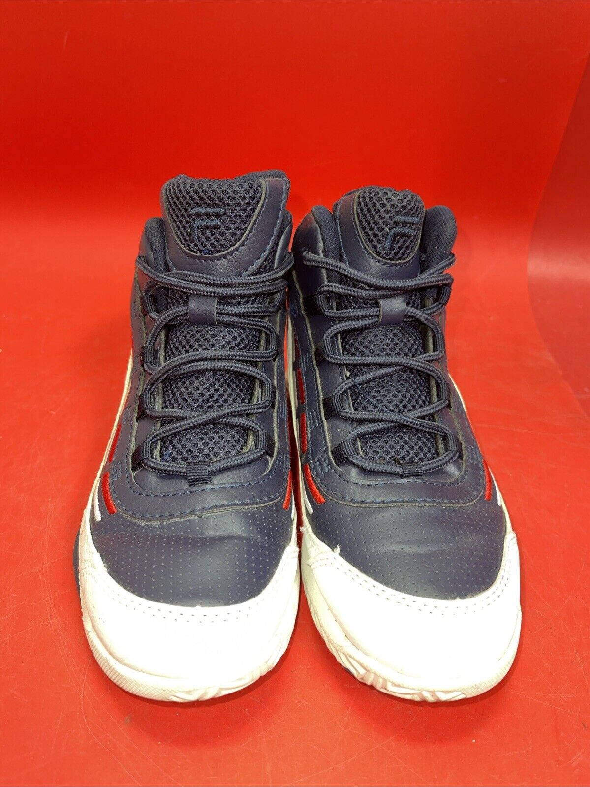 Boys Fila 3BW00140-125 Red/White/Blue Youth Running Shoes! Size 5.5
