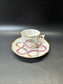 Vintage Porcelaine de Paris France Mini Cup & Saucer - Floral