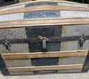 Vintage metal and wood trunk/chest