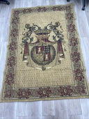 Antique Venerable Tapestry of the French Coat of Arms 72"x52