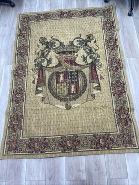 Antique Venerable Tapestry of the French Coat of Arms 72"x52