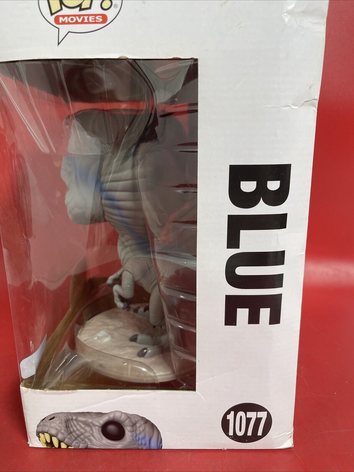 Funko Pop! BLUE Jurassic World #1077 Walmart Exclusive  JUMBO Box Damage!