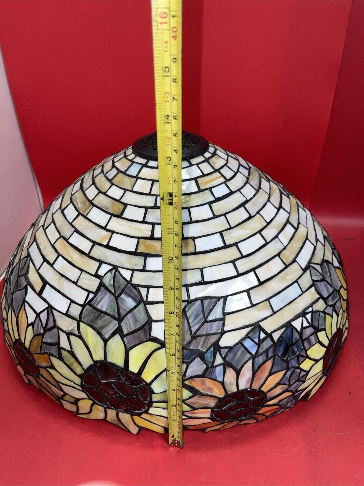 *RARE* Dale Tiffany Art Nouveau Vintage Stained Glass Office/Library Lamp