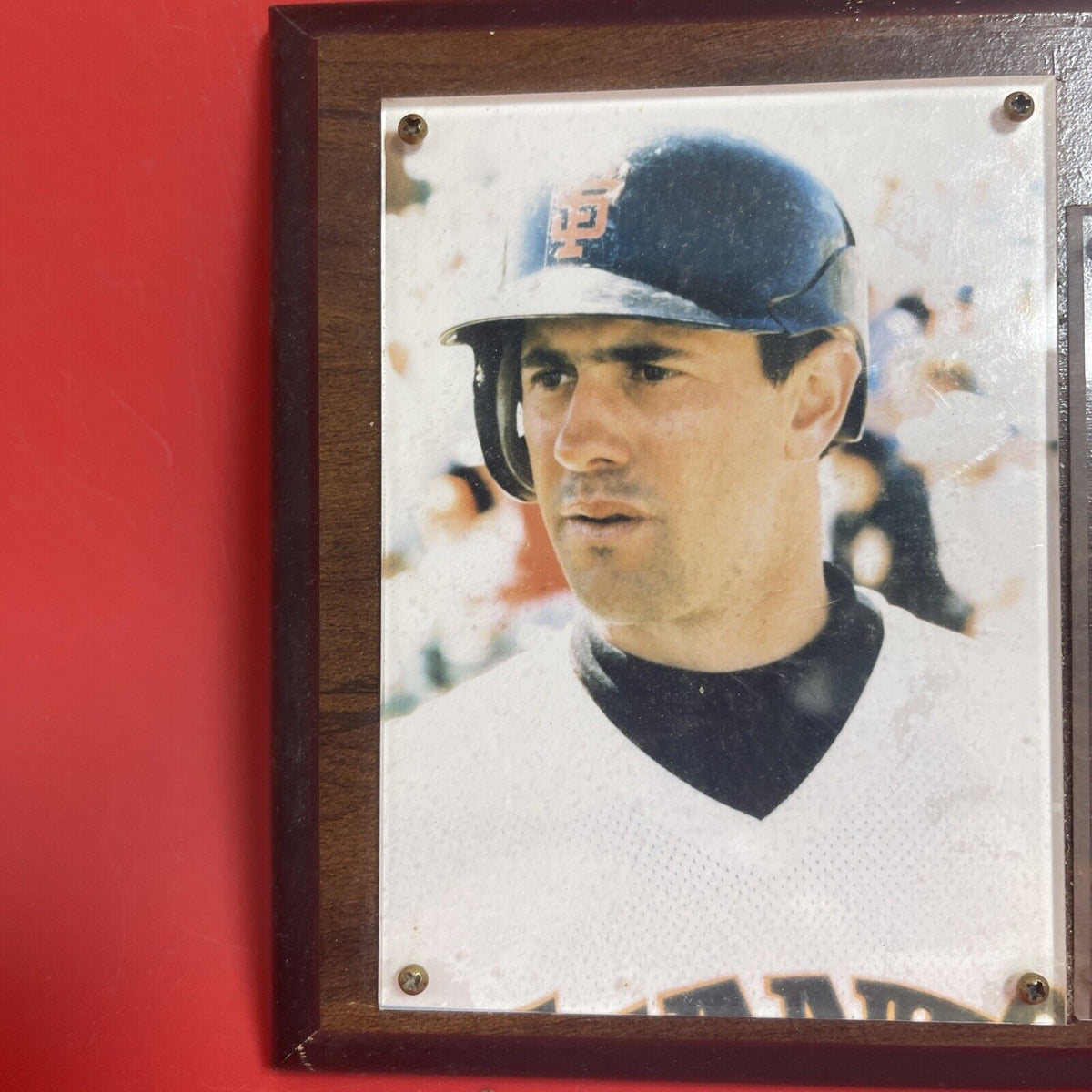 Plaque and Baseball Card Will Clark