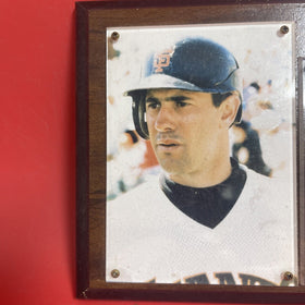 Plaque and Baseball Card Will Clark