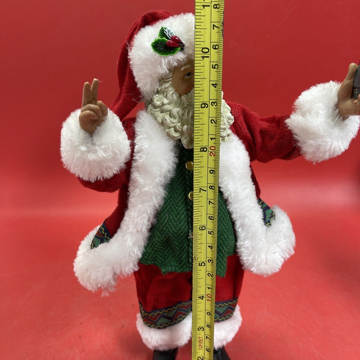 Vintage Santa Claus with phone