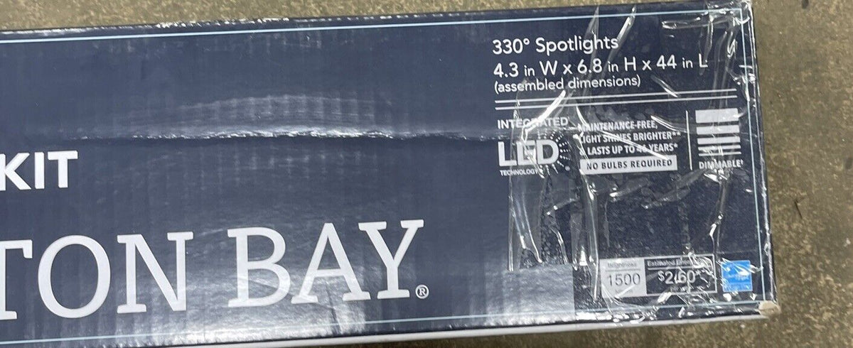 Hampton Bay Mini Head Rack Track Kit 44" Black Integrated LED 1004 612 899