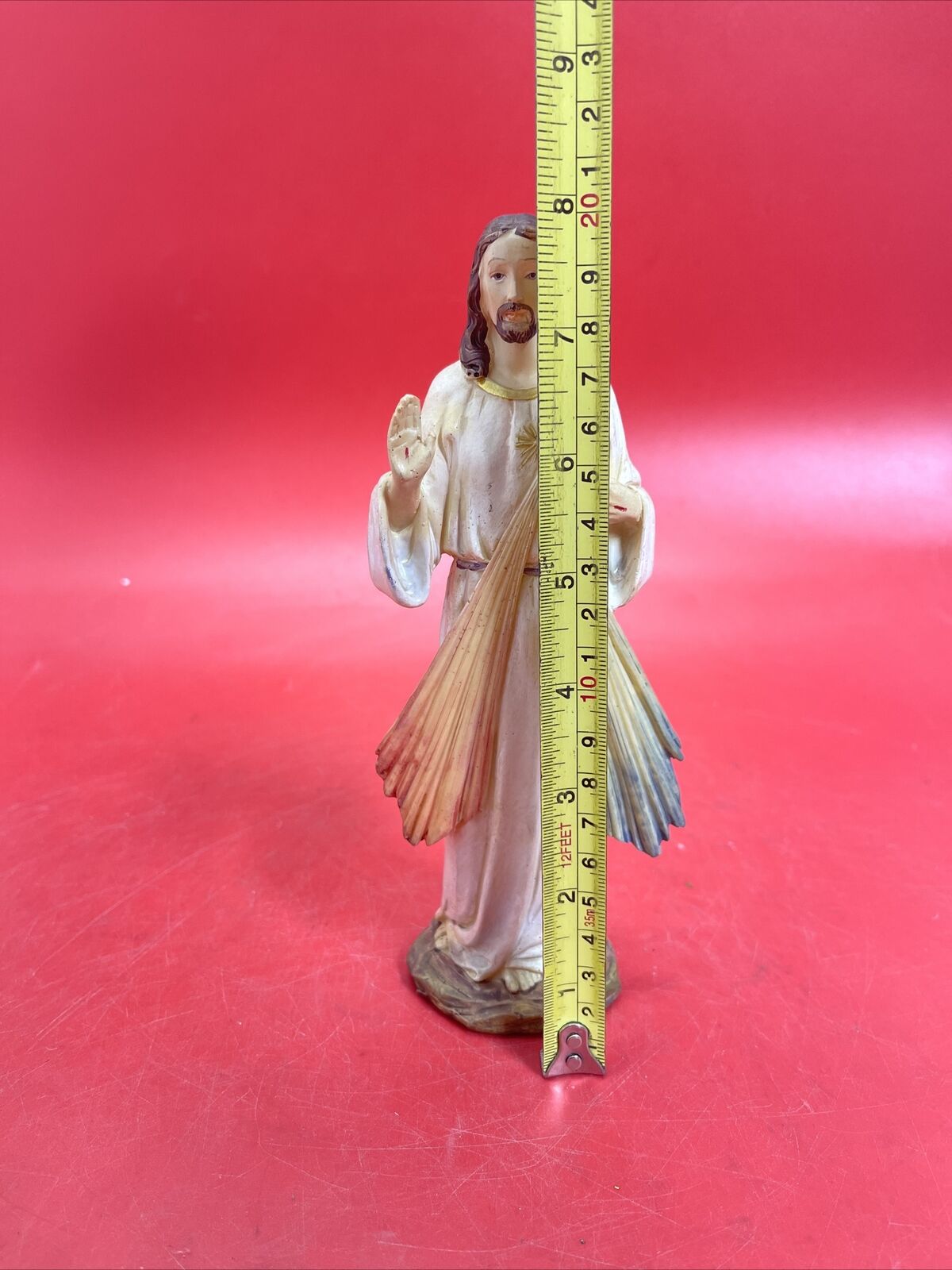 Turtle King, Resin "Christ has Risen Jesus" figurine, 8" tall