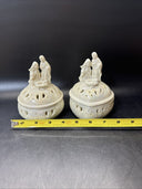 HOLY FAMILY Trinket Holder Nativity Jesus Christmas/ Lot Of 2