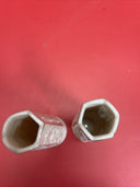 LENOX IVORY CHINA SMALL FLOWER/BUD Vase Butterfly China Set 2