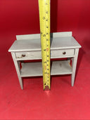 Dollhouse Furniture Vintage Rare Wooden FVC Gray Dining Table 2 Sideboards Chair