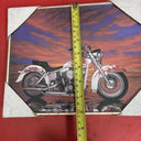 2 HARLEY DAVIDSON COLOR PRINTS 10 & 8 HARDBOARD