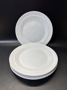 Crate & Barrel Bosco Ware White Salad Plate 8.5”/ Lot Of 3