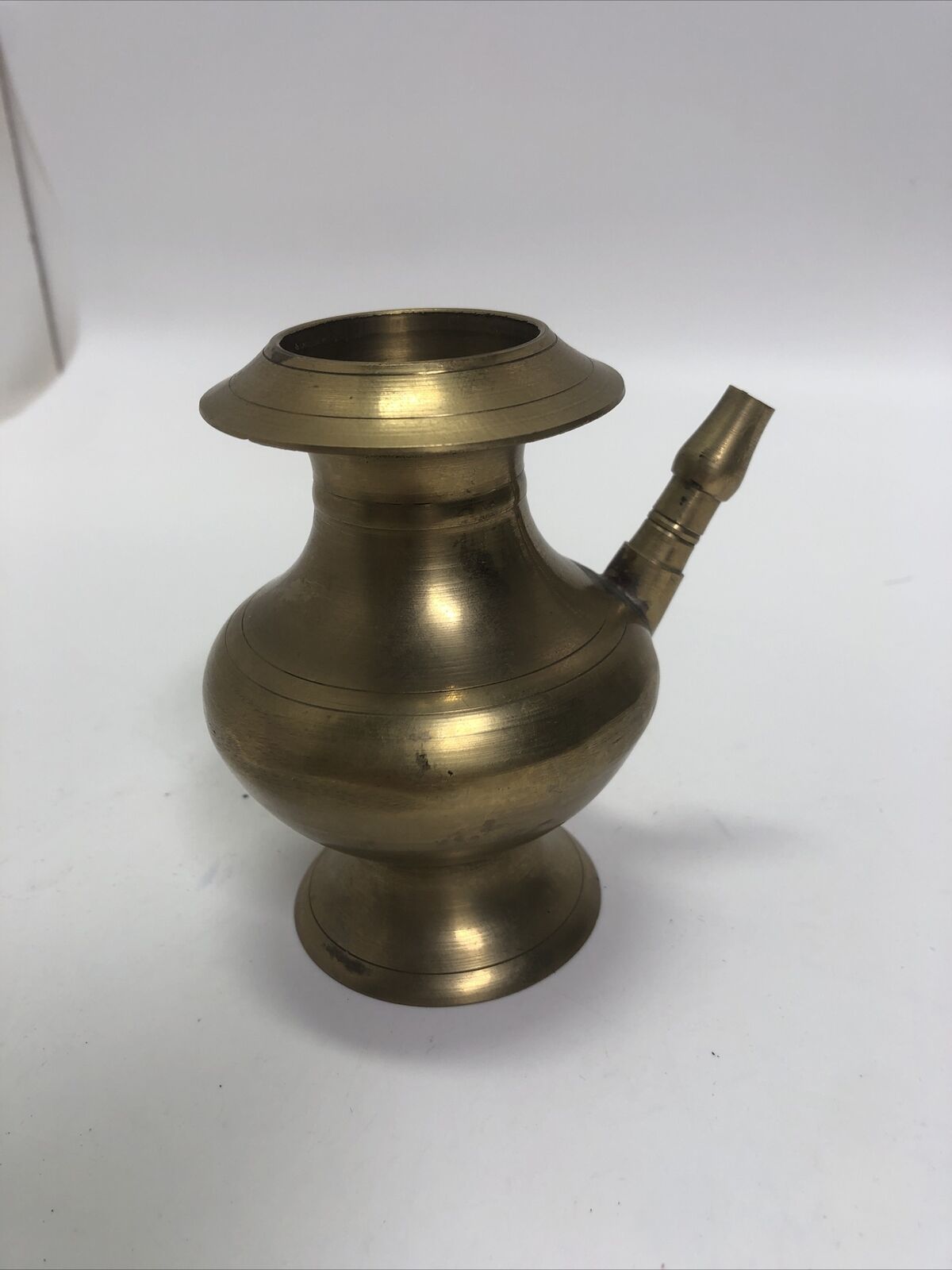  Old Brass Handcrafted Solid Unique Shape Heavy Water Pot With Nozzle