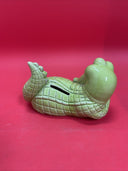 Vintage porcelain alligator coin bank hand crafted made in Japan 