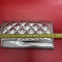 Vintage Roger Gimbel Accessories Quilted Pattern Bifold Long Wallet/Clutch Lot 2