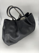 Jones New York Black Purse, Soft Leather, Tassle ,Medium Shoulder Bag