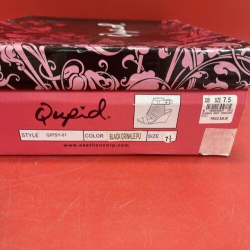 Qupid Kendall Black Brown Wedge Sandals Women’s 7.5 WITH BOX