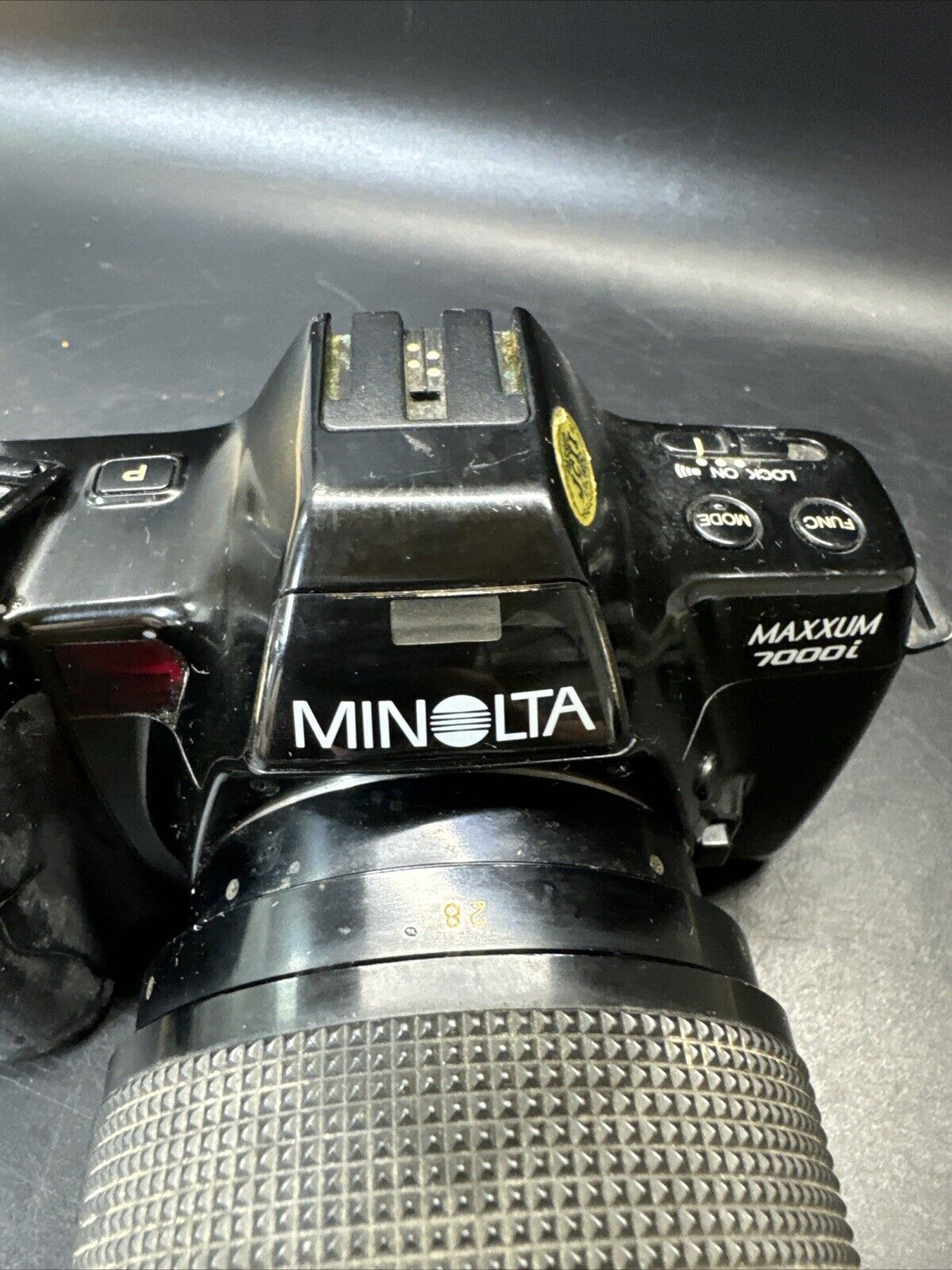 Minolta Maxxum 7000i Film Camera, Promaster Spectrum7 F28 200mm/ For Parts!