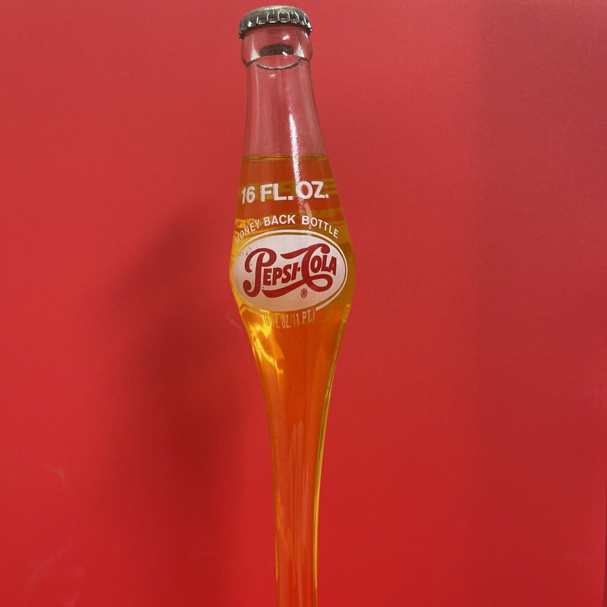 Vintage Stretched Glass Pepsi Cola Soda Bottle