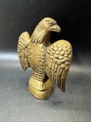 Old Cast Iron EAGLE PAPERWEIGHT Figural Metal Bird 5 1/4”