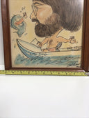 Slimy Dog Funny Art Portrait Signed