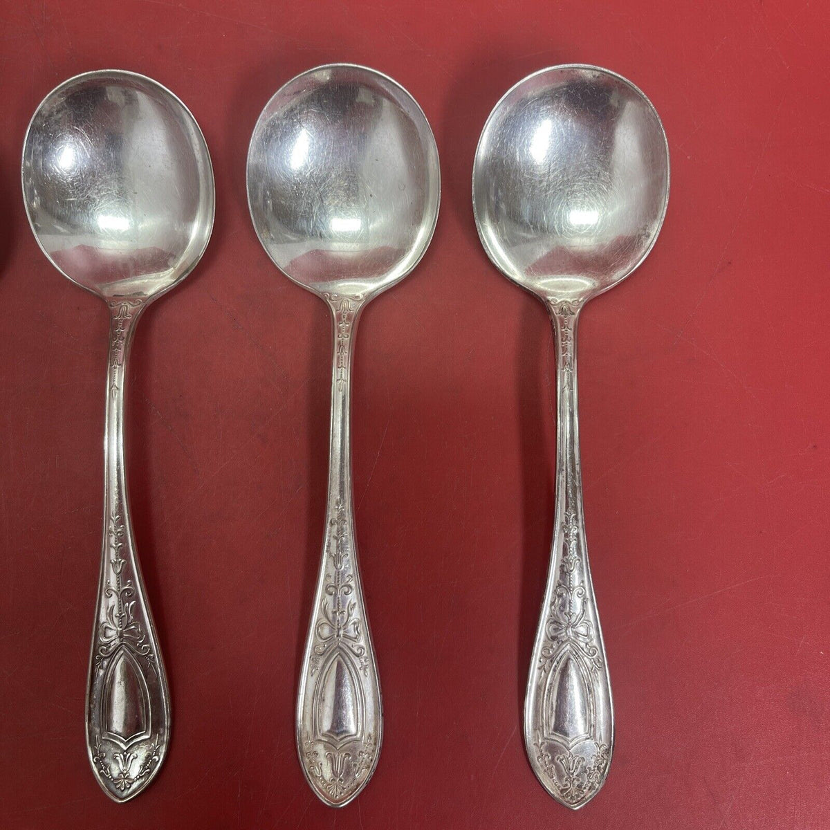 Williams Bros. Mfg. Co. Silverplate spoon Queen Helena Pattern Lot 6