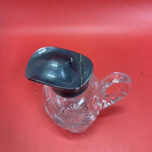 Vintage Crystal Candy Bowl, Sugar Bowl,Syrup Pitcher