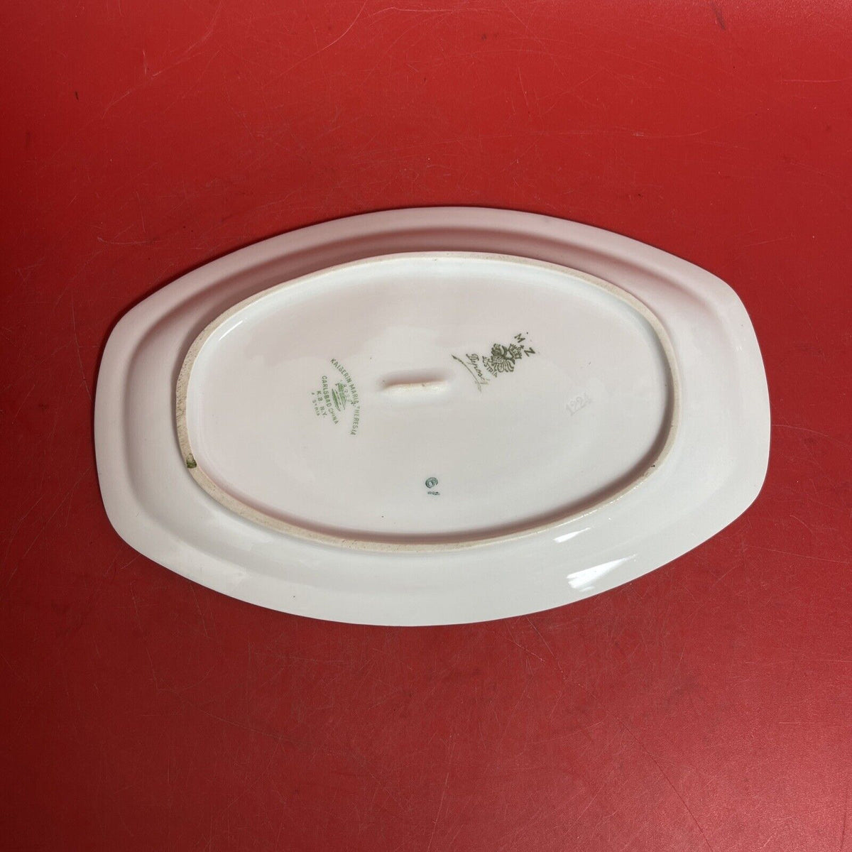 VINTAGE CARLSBAD CHINA SERVING PLATE Kaiserin Maria Theresia Lot 3