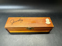 Wood Vintage Jewelry Box With Cameo Made In USA, #2