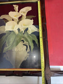 Vintage Calla Lilies In Vase By R Hill Floral Print