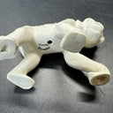 VINTAGE SMALL WHITE APE CHIMPANZEE MONKEY FIGURINE CZECHOSLOVAKIA ART POTTERY