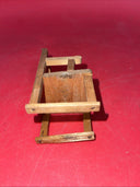 OLD VINTAGE ANTIQUE  WOODEN DOLL HOUSE HANDMADE  CHAIRS 🪑 LOT 3 & TABLE