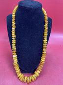 Vintage Beads, Natural Amber Necklace 48.0g