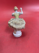 Vintage Lace Draped Lady Figurine