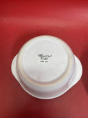Pampered Chef -  3-Cup - Casserole Dish - White Ceramic - Lid & Dish