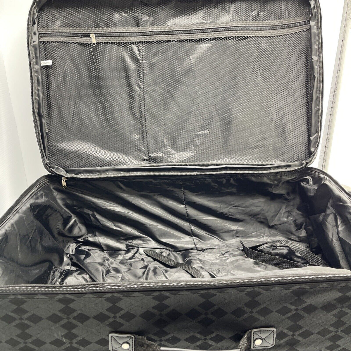 American Flyer Argyle Jacquard -5PC Luggage set -Black