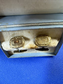 Vintage Men's Cufflinks in Box With Monogrammed “J.W.O”